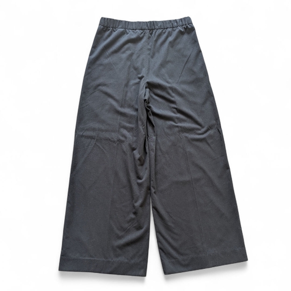 Banana Republic High Rise Pleated Wide Leg Pants‎ Black Soft Structure Sz 8 - Picture 3 of 11